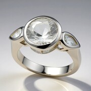 Anillo en plata con Danburita