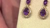 Pendientes en plata con Amatista de Marruecos