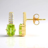 Boucles d'oreilles en argent et Sphène