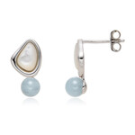 Mother of Pearl Silver Earrings