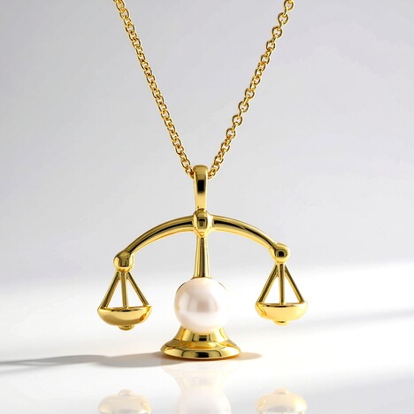 Collana in argento con Perla d'Acqua Dolce Bianca