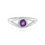 Anello in argento con Ametista Siberiana
