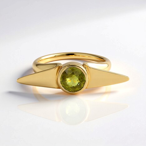 Anello in oro con Sfene (de Melo)