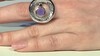 Zilveren ring met een lavendel jade (MONOSONO COLLECTION)