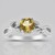 Anello in argento con Berillo Giallo