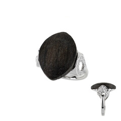 Anello in argento con Quercia Nera