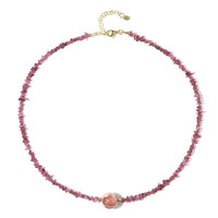 Rhodochrosite Silver Necklace (Riya)