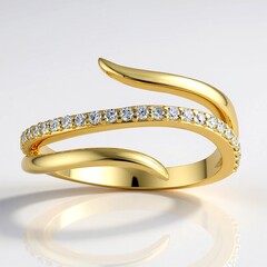 Anello in oro con Diamante I1 (H) (de Melo Gold)