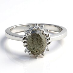 Anello in argento con Labradorite