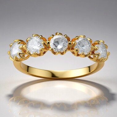 White Topaz Silver Ring