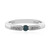 Blauer I3 Diamant-Silberring
