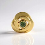 Ciondolo in argento con Diamante Verde I2
