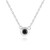 Black Diamond Silver Necklace