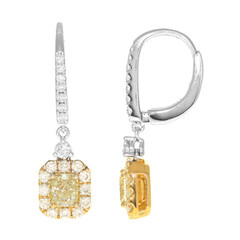 Orecchini in oro con Diamante Giallo SI2