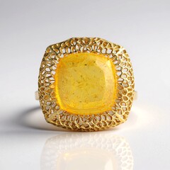 Ciondolo in argento con Ambra Baltica Limone