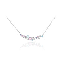 Collier en argent et Topaze bleu ciel