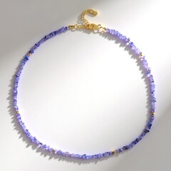 Collana in argento con Tanzanite