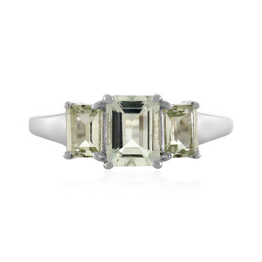 Anello in argento con Ametista Verde