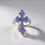 Anello in argento con Tanzanite