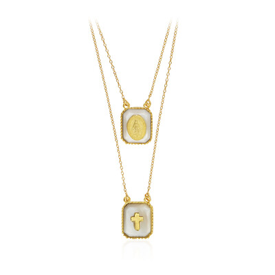 Collier en argent et Nacre (M de Luca)
