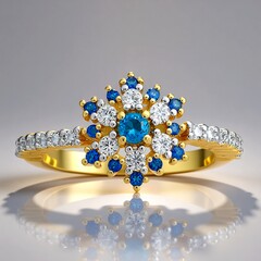 Anello in oro con Haüyne