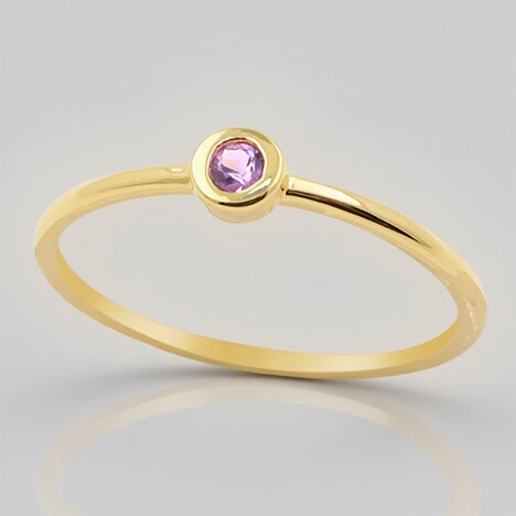 Anello in argento con Zaffiro Ceylon Porpora (non riscaldato)