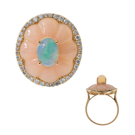 Anello in oro con Opale di Welo AAA (CIRARI)