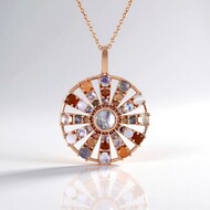 Blue Moonstone Silver Necklace (KM by Juwelo)