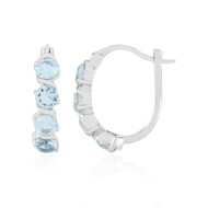 Orecchini in argento con Topazio Blu Cielo
