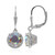Zilveren oorbellen met maanlicht kwartskristallen