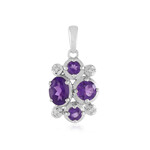 Amethyst Silver Pendant