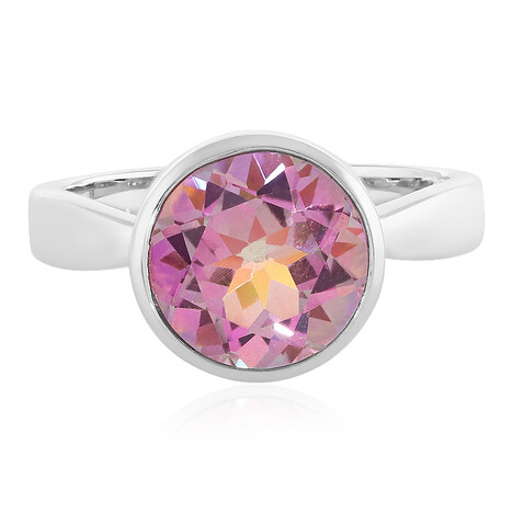 Zilveren ring met een Verjaardag Topaas