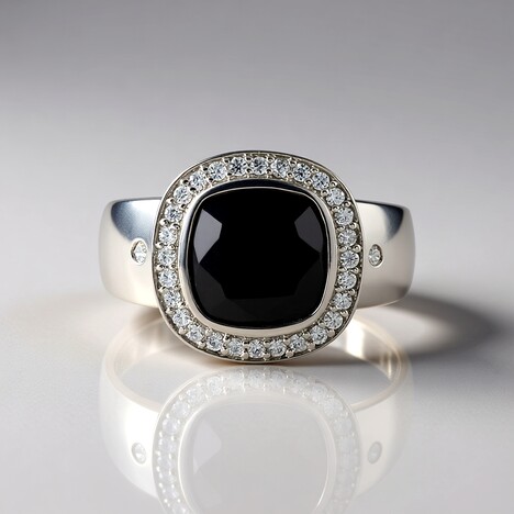 Anello in argento con Opale Mezezo (de Melo Essence)
