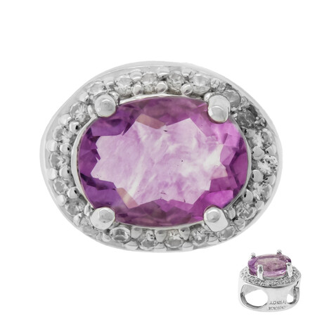 Pendentif en argent et Fluorite rose (MONOSONO COLLECTION)