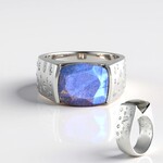 Anello in argento con Labradorite (de Melo)