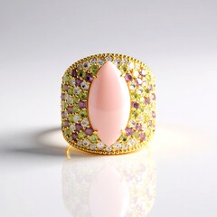 Anello in argento con Opale Rosa (de Melo Essence)