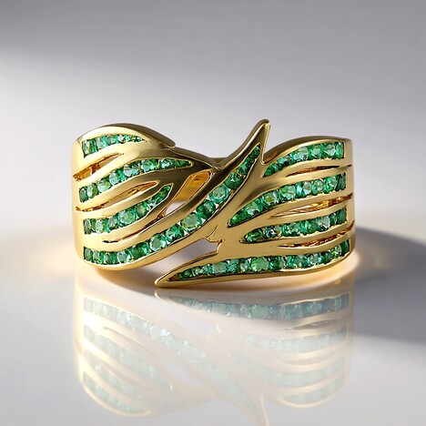 Anello in oro con Smeraldo Colombiano (de Melo)