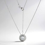 Collana in argento con Topazio Bianco (Adela Silber)