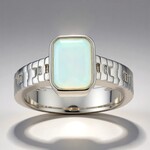 Anello in argento con Opale di Welo