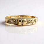 Anello in oro con Diamante Cioccolato I2 (SUHANA)