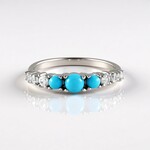 Anello in argento con Turchese Sleeping Beauty (Faszination Türkis)