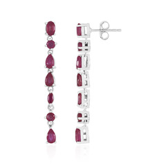 Pendientes en plata con Rubí de Madagascar
