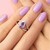 Anillo en plata con Amatista de Siberia