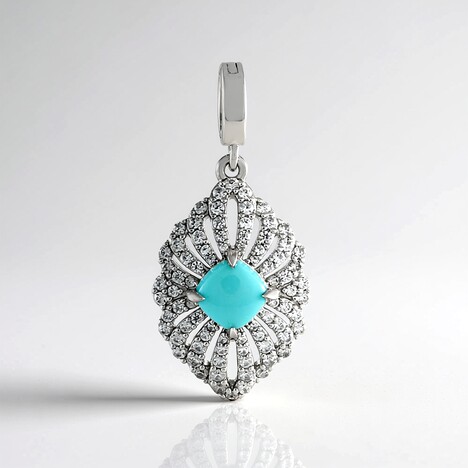 Ciondolo in argento con Turchese