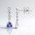 Orecchini in argento con Tanzanite (Pallanova)