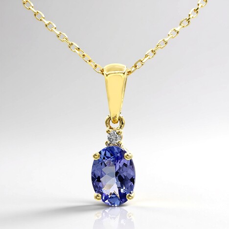 Collana in oro con Tanzanite AAA