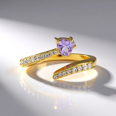 Anello in argento con Tanzanite (non riscaldata)