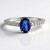 Anello in argento con Cianite del Nepal