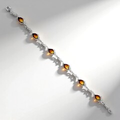 Bracciale in argento con Ambra Sunrise Baltica