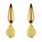 Baltischer Milky-Bernstein-Silberohrringe (dagen)